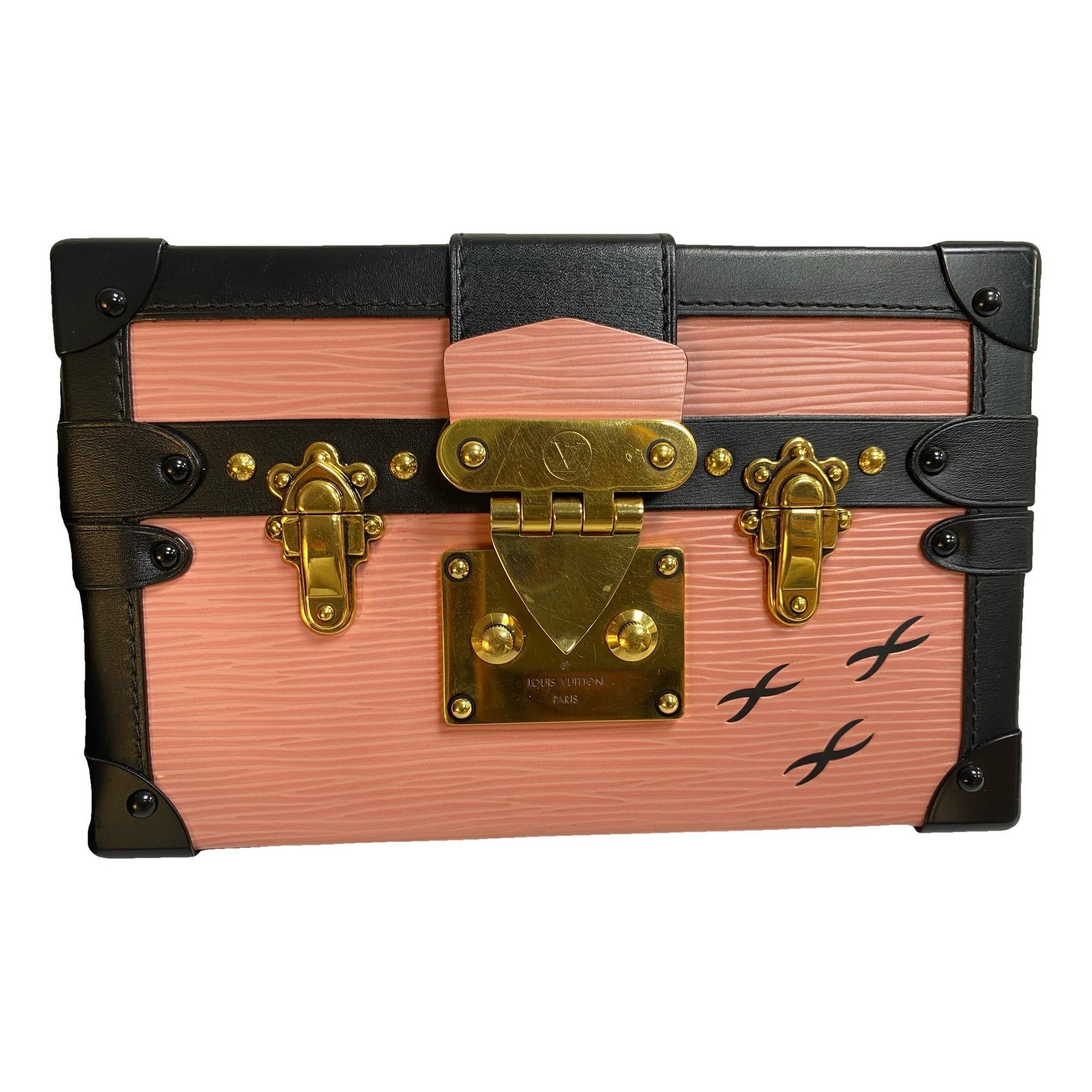 Petite Malle leather handbag