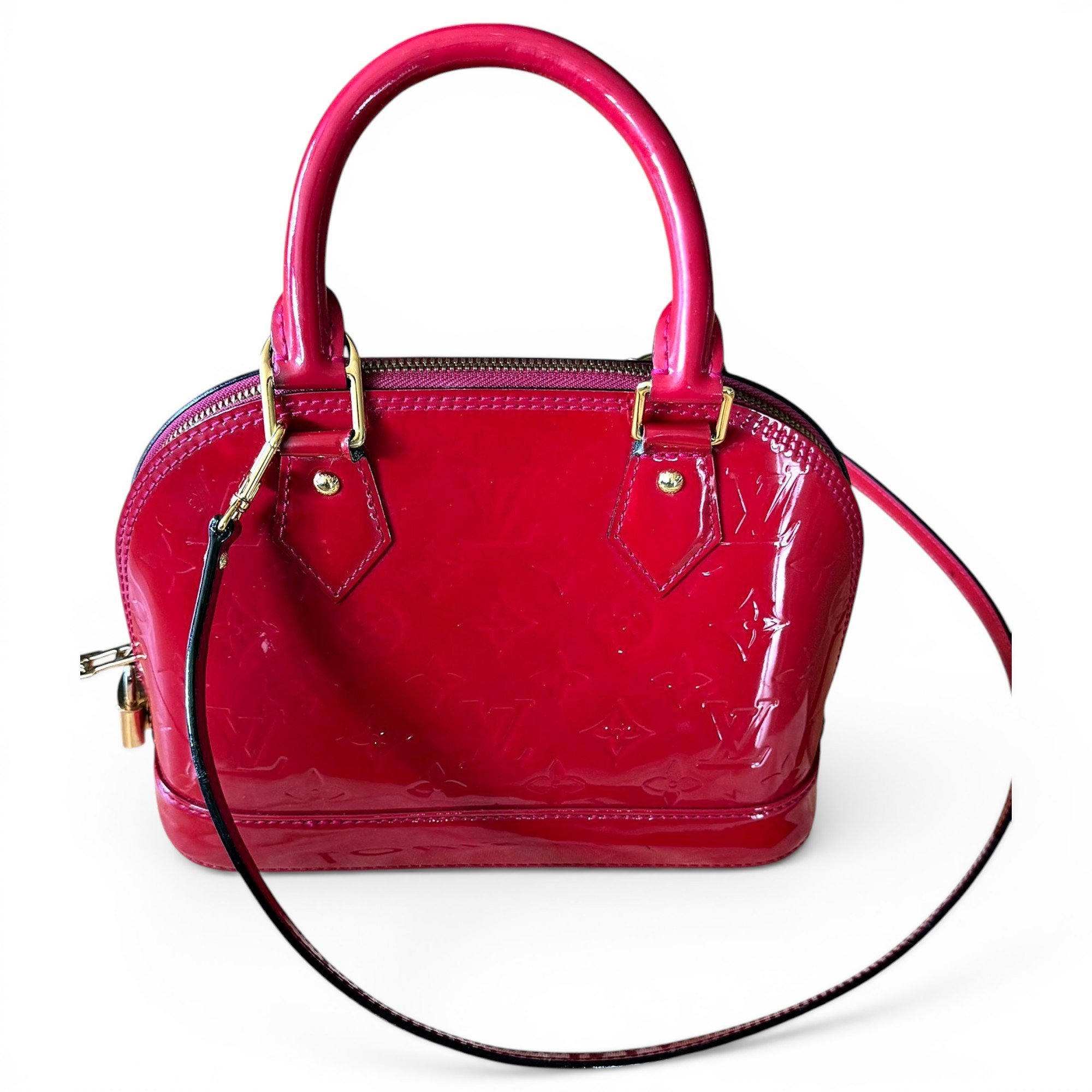 Alma BB patent leather handbag