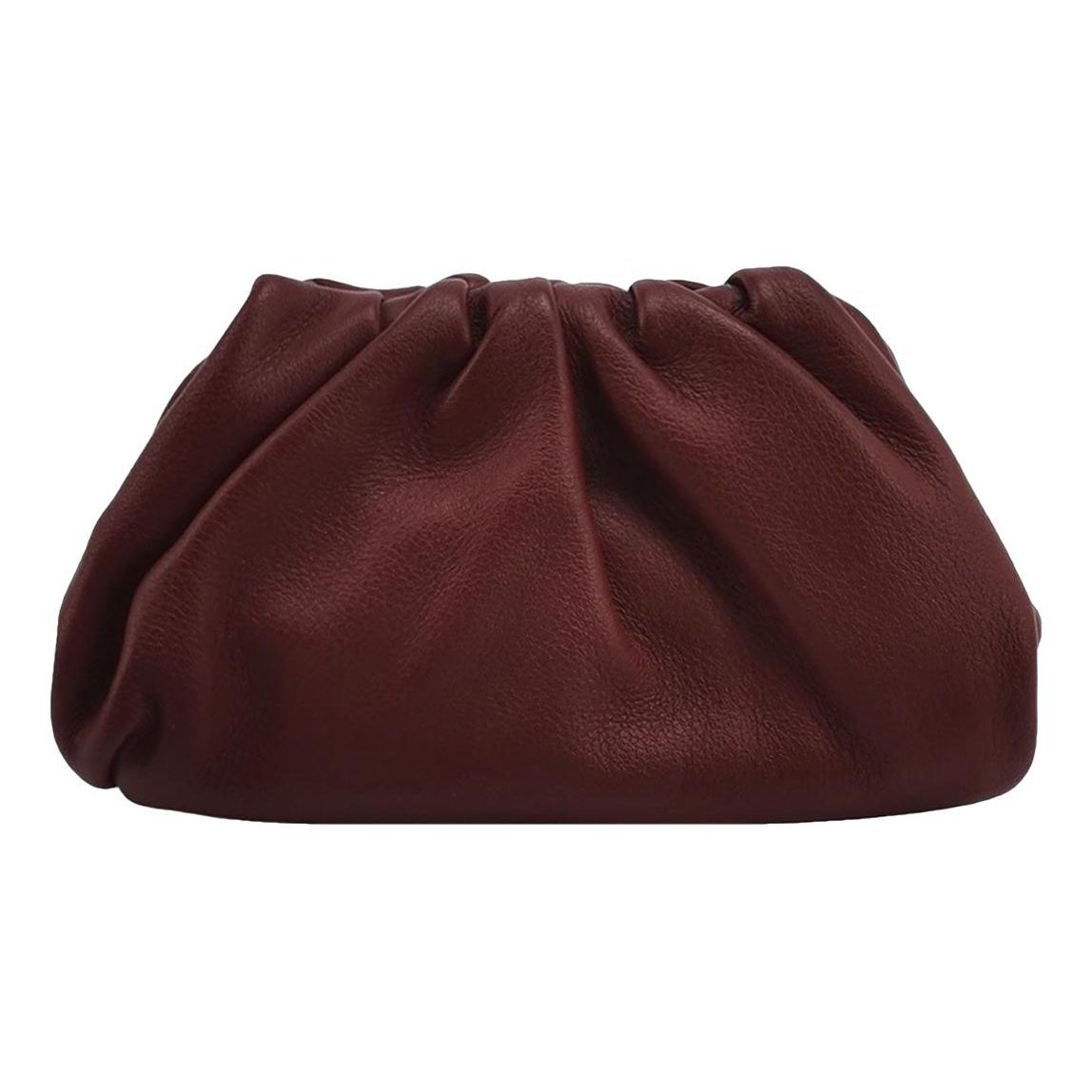 Pouch leather handbag
