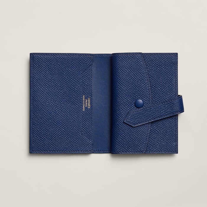 Bleu Saphir Portefeuille Béarn Mini