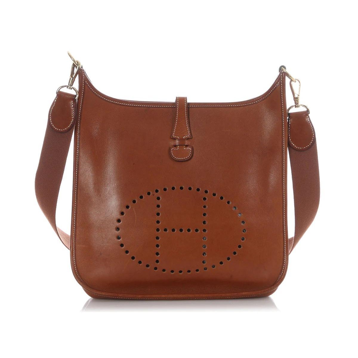 Hermes Evelyne Handbag Barenia Leather