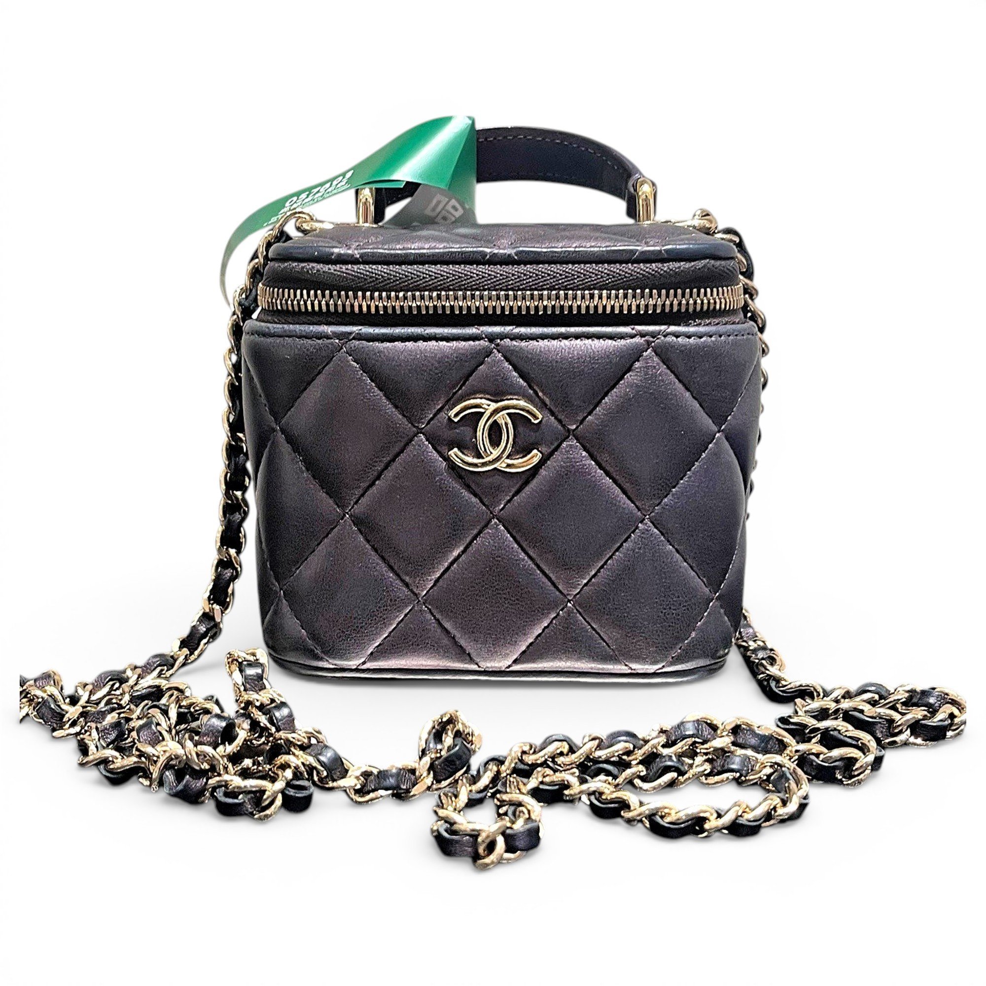 Trendy CC Vanity leather handbag