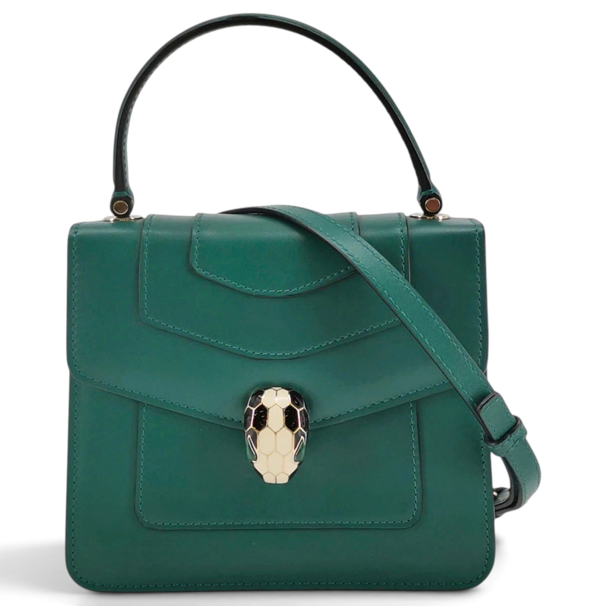 Bvlgari Serpenti leather handbag