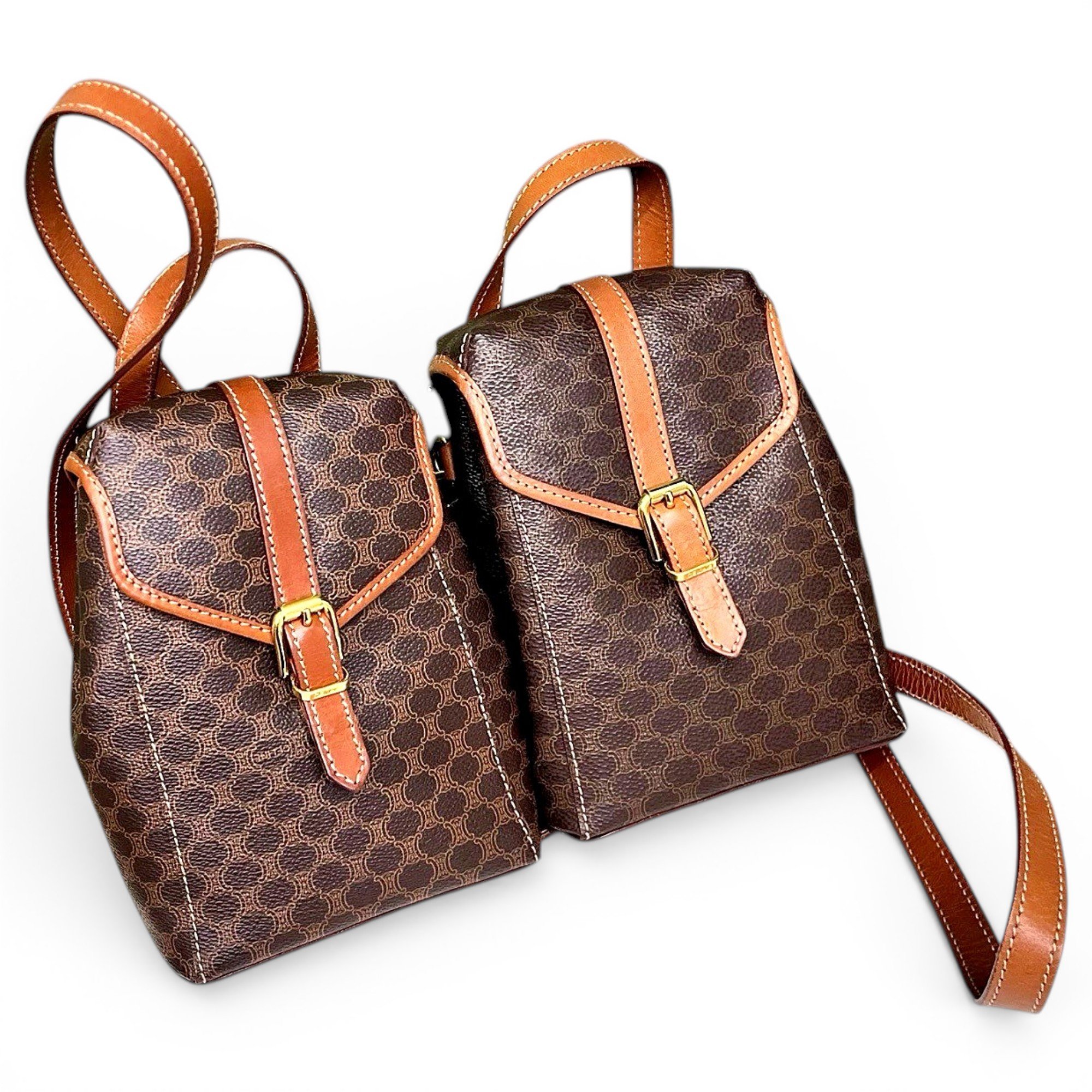 Leather backpack