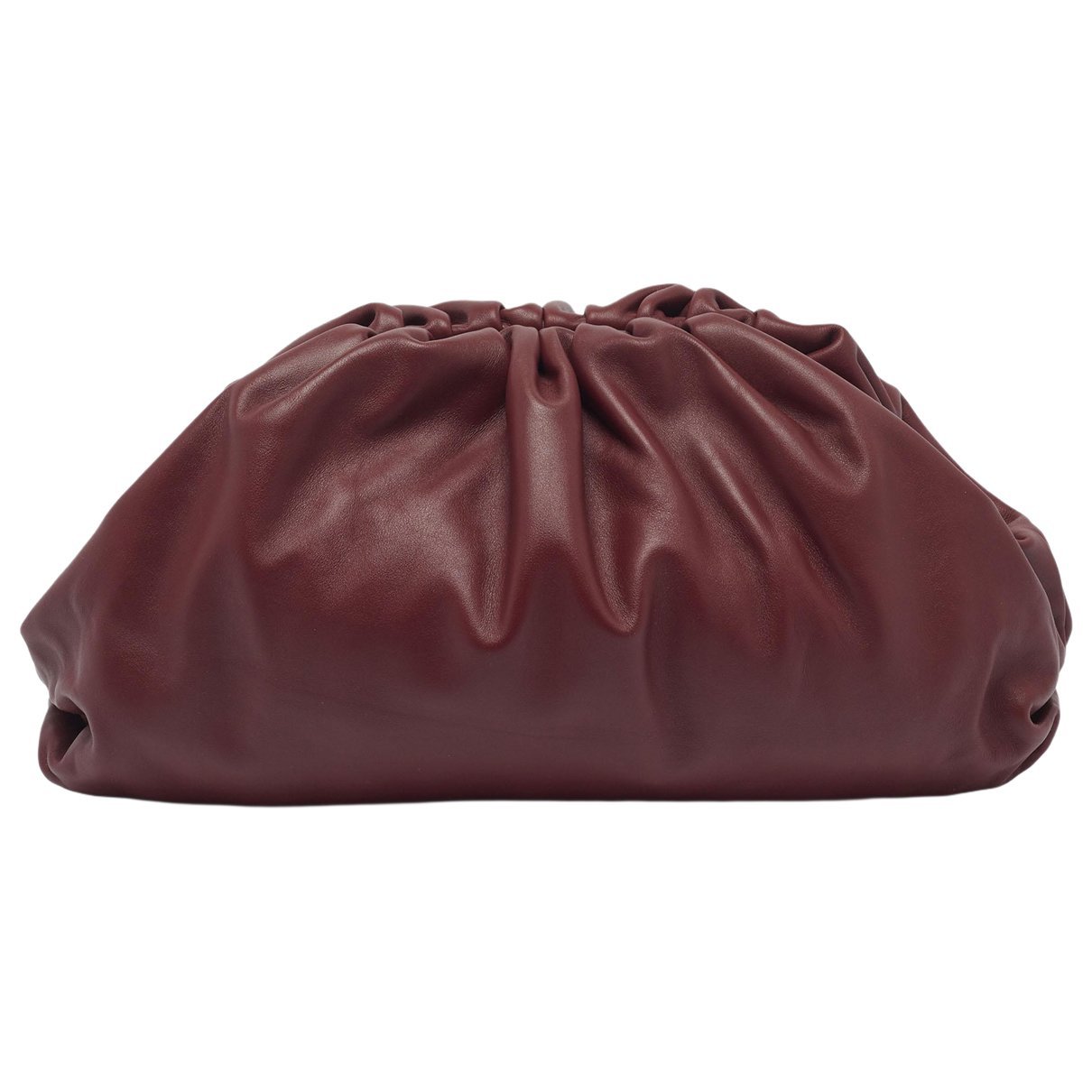 Pouch leather clutch bag