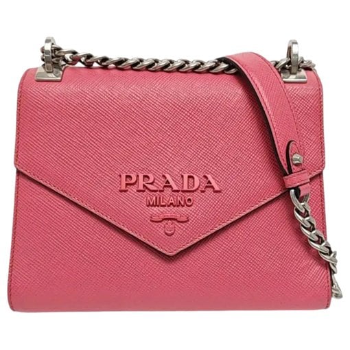 Monochrome leather crossbody bag