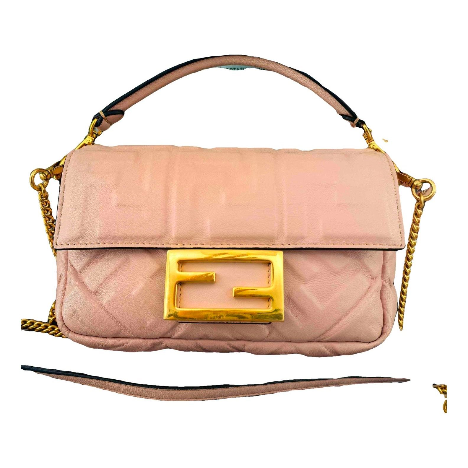 Baguette leather handbag