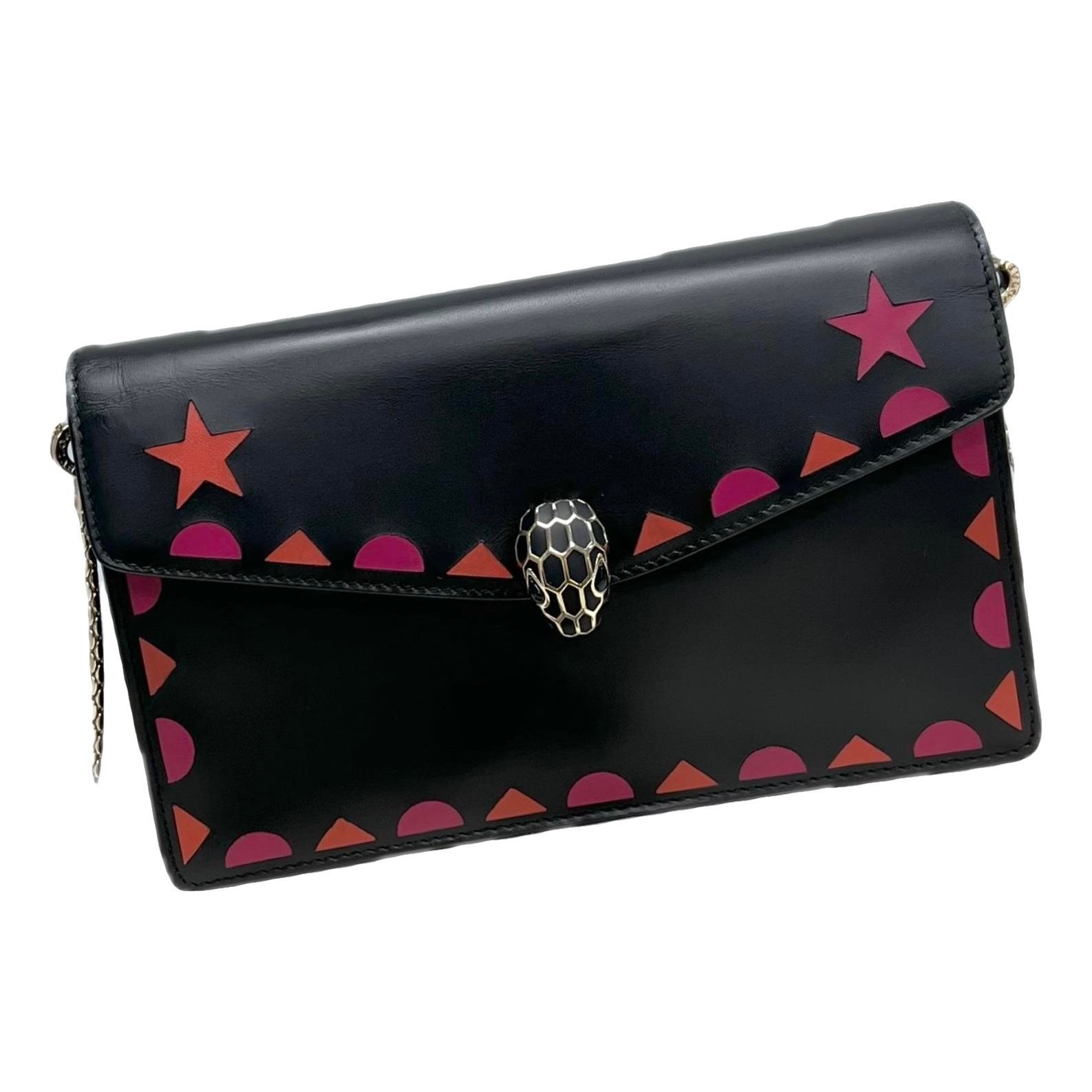 Serpenti leather handbag