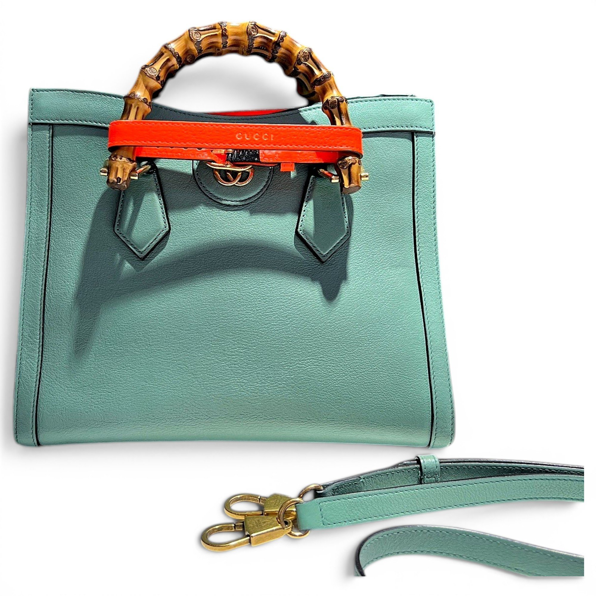 Diana Bamboo leather tote