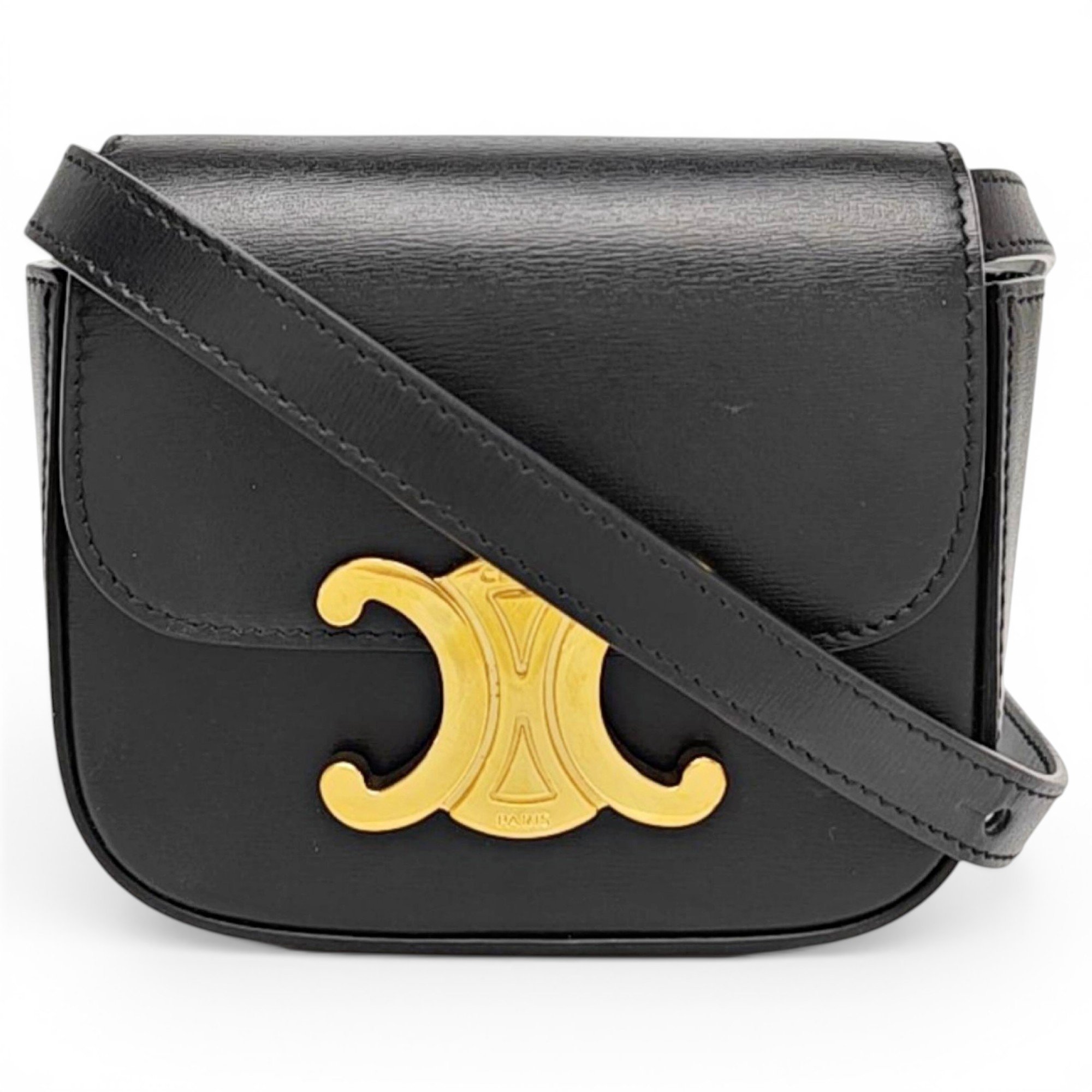 Triomphe leather crossbody bag