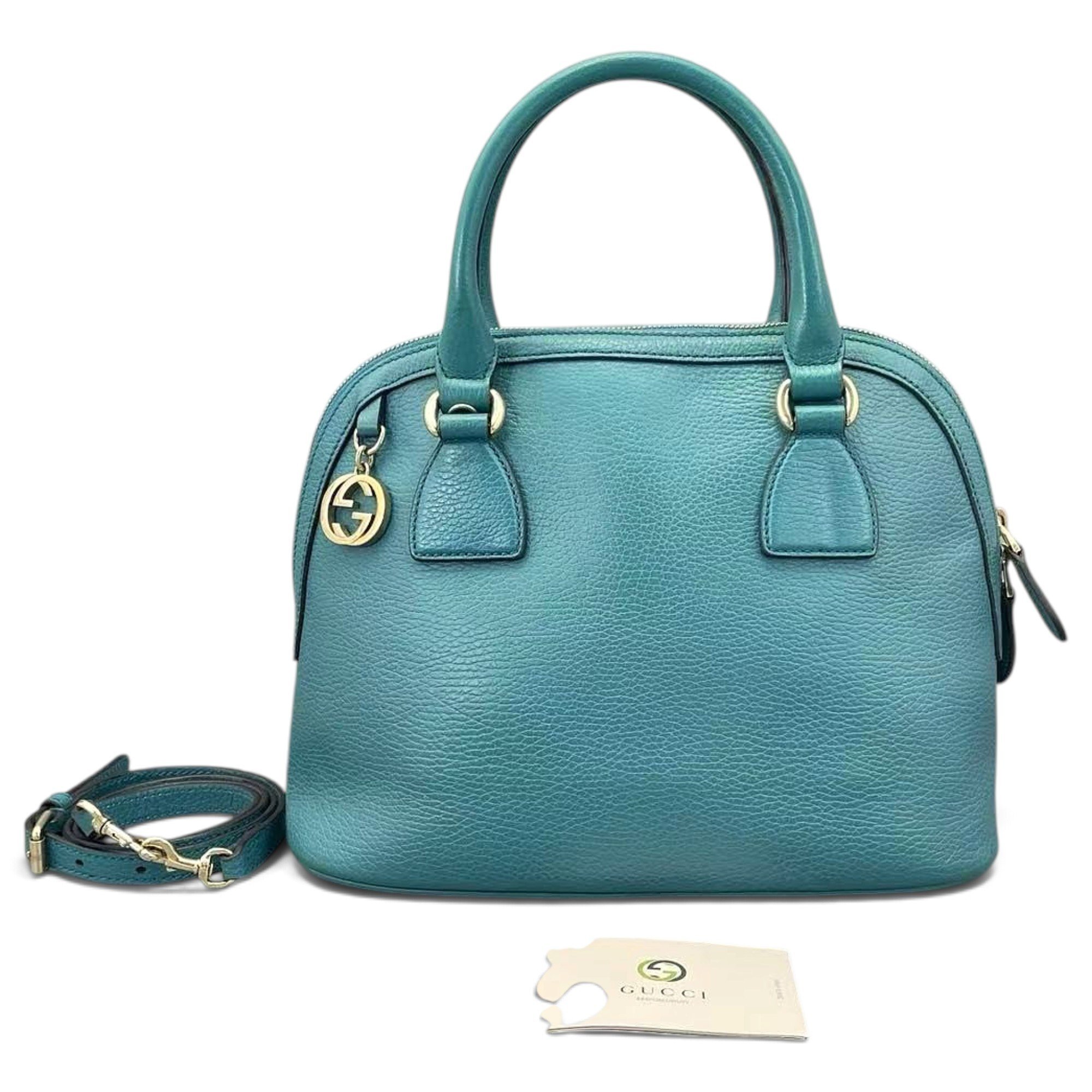 Dôme leather handbag