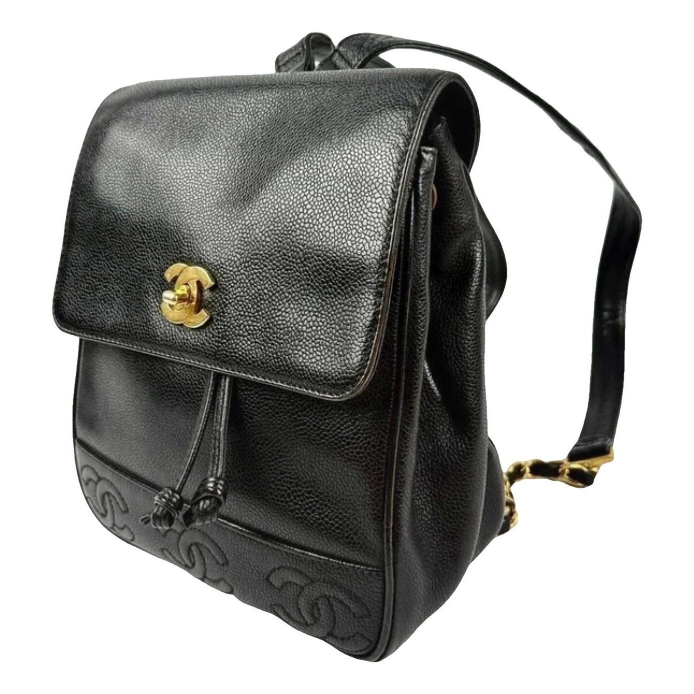 Leather backpack