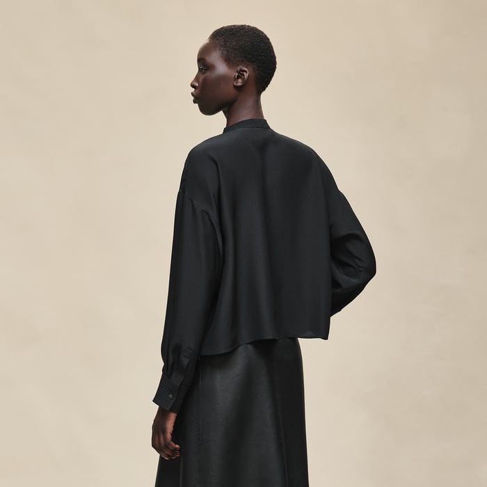 Noir Silk Shirt