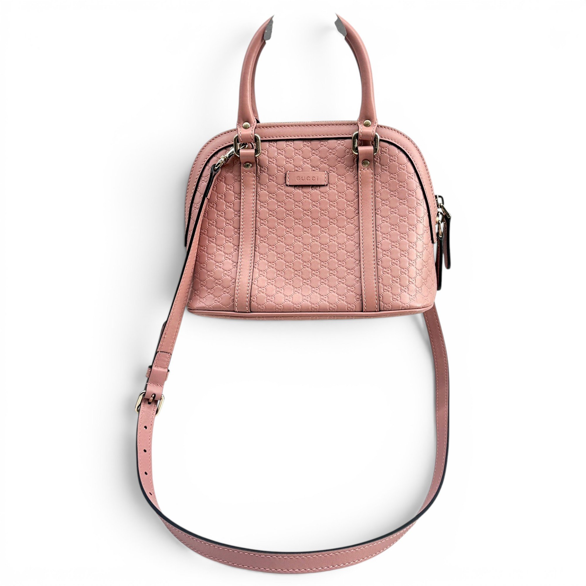 Dôme leather handbag