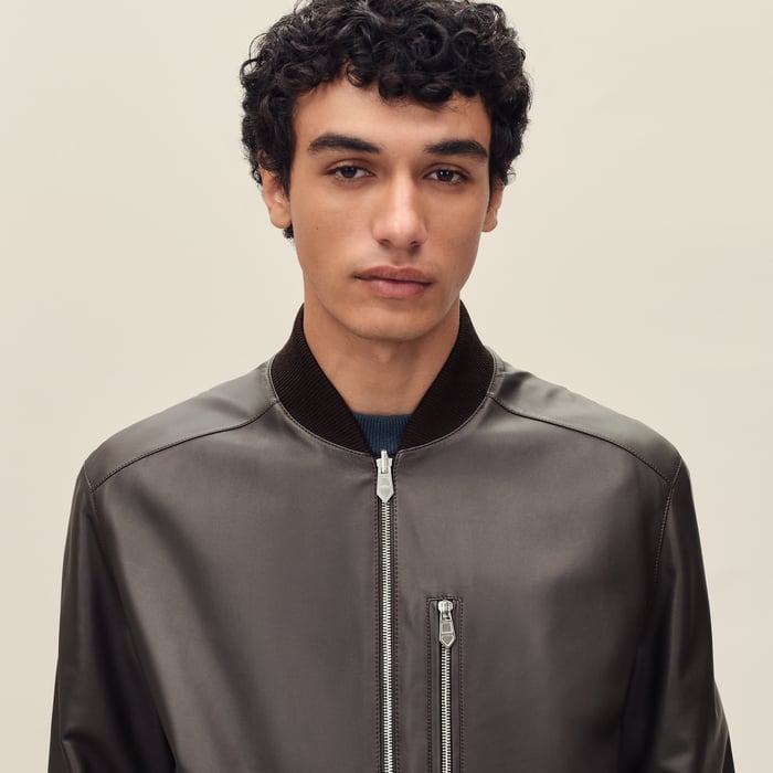 Ébène Reversible Rib-trim Jacket