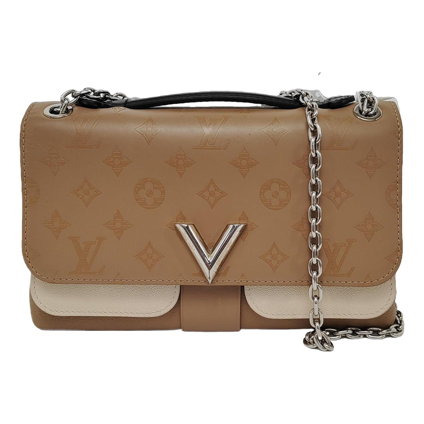One Handle very leather handbag