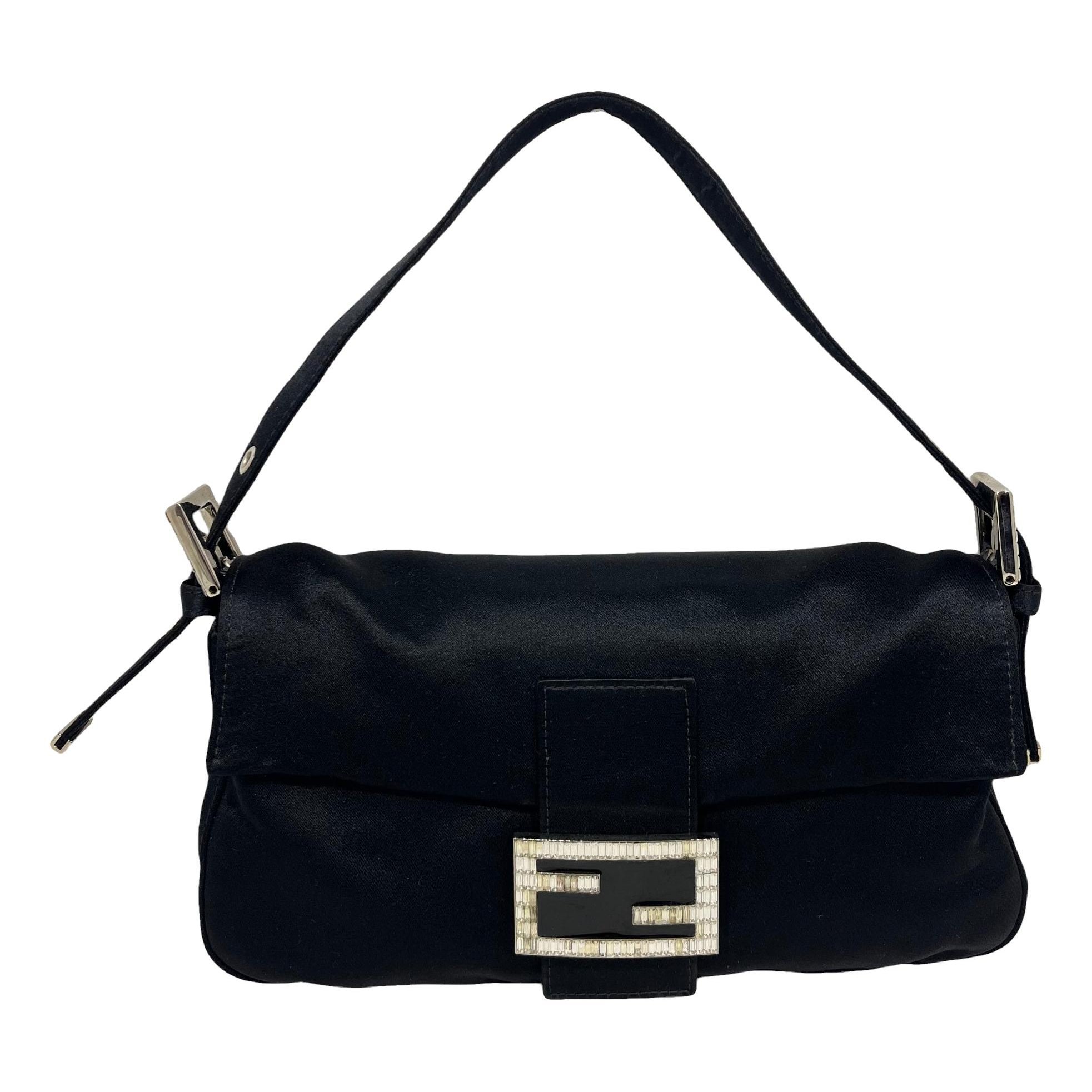 Baguette glitter handbag