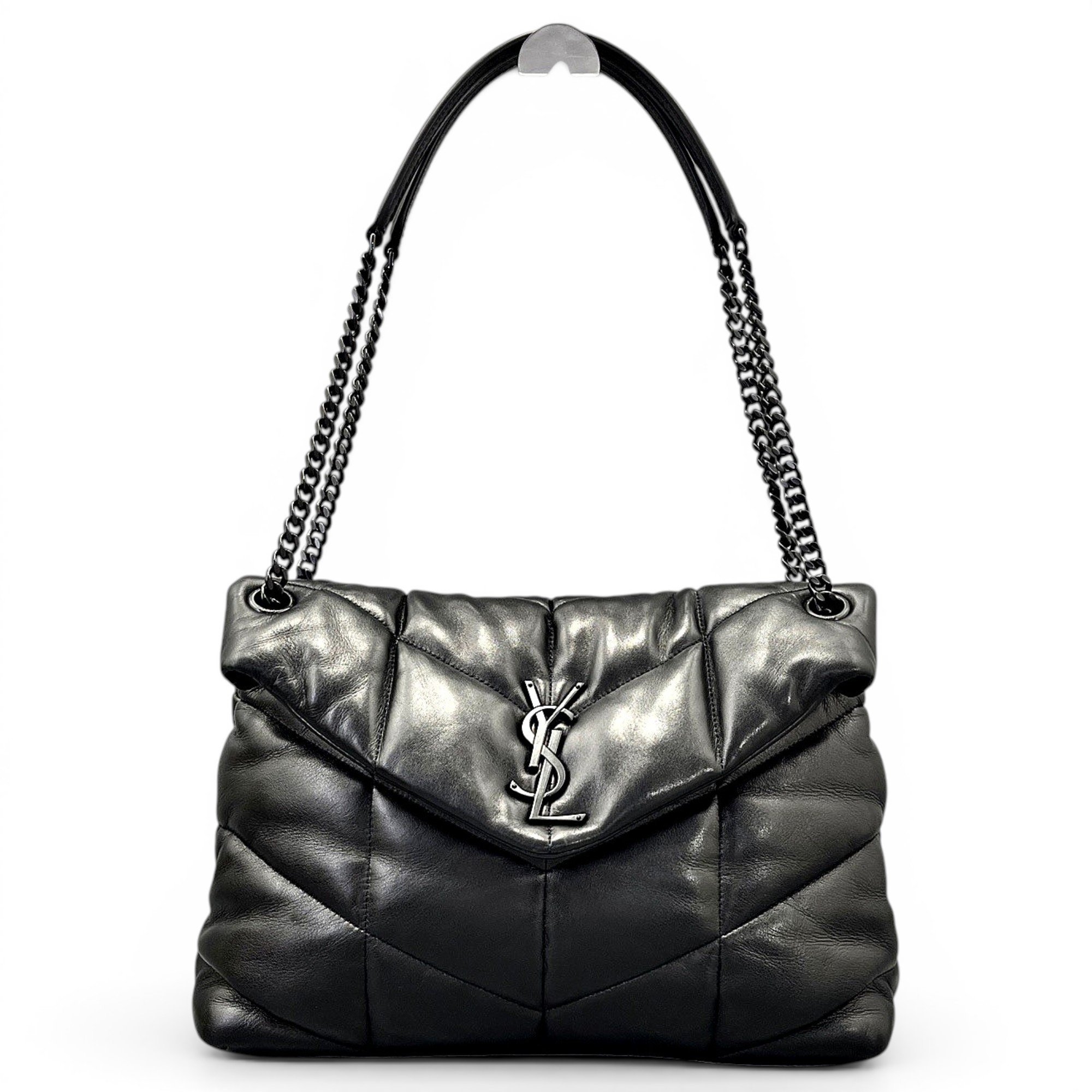 Loulou Puffer leather crossbody bag