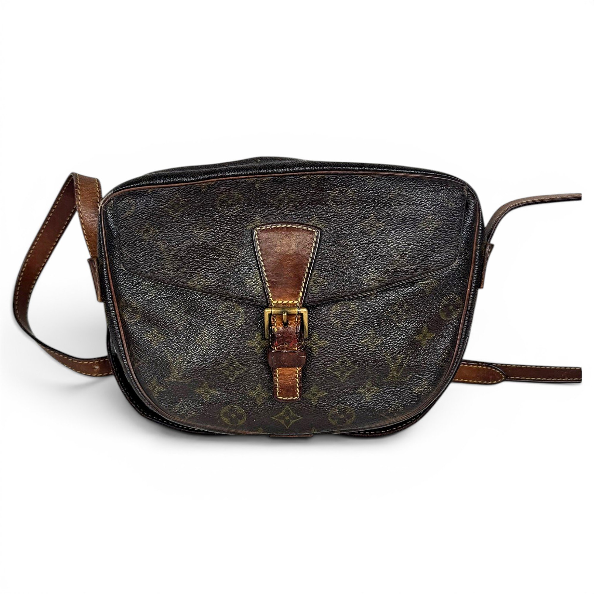 Jeune fille leather crossbody bag