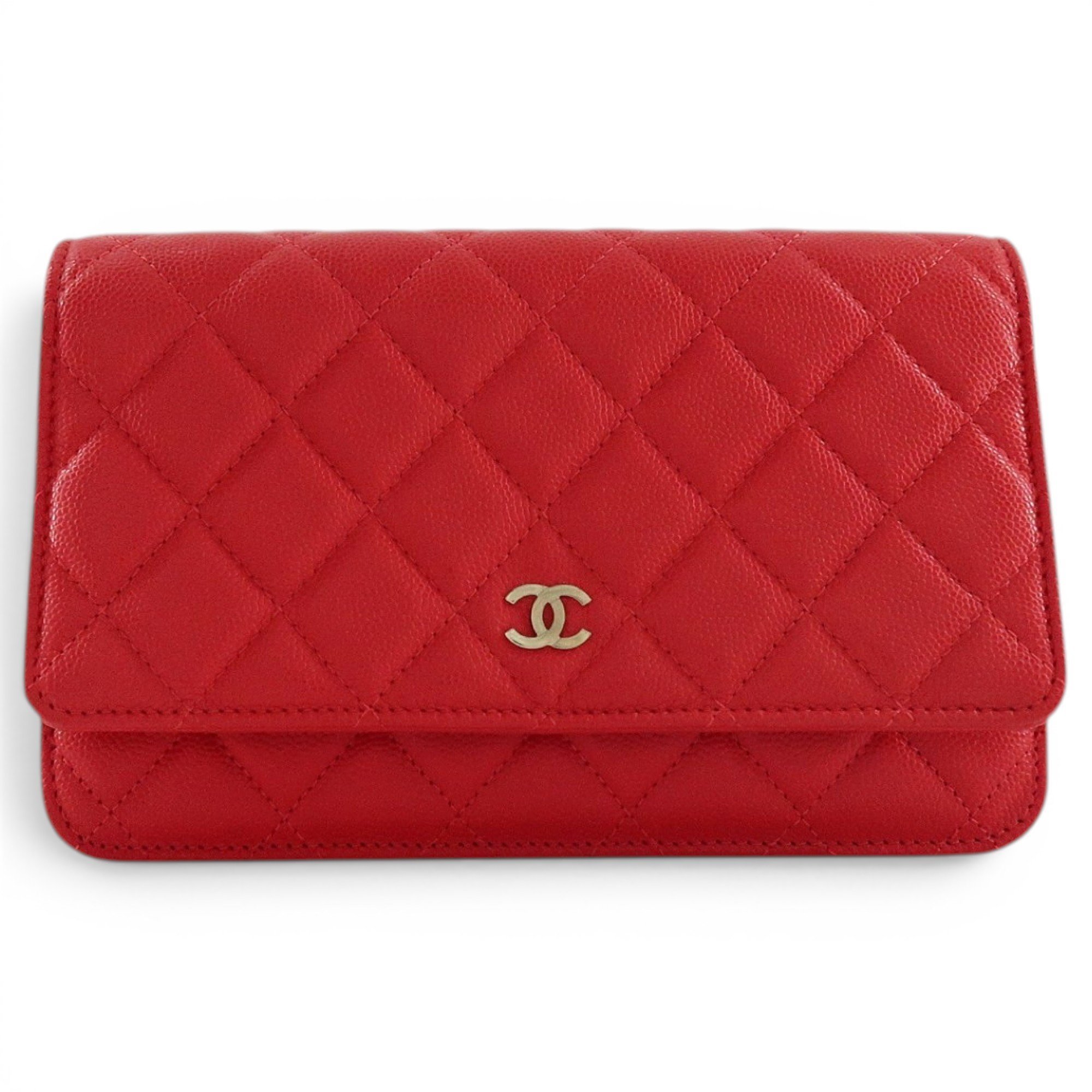 Wallet On Chain leather crossbody bag