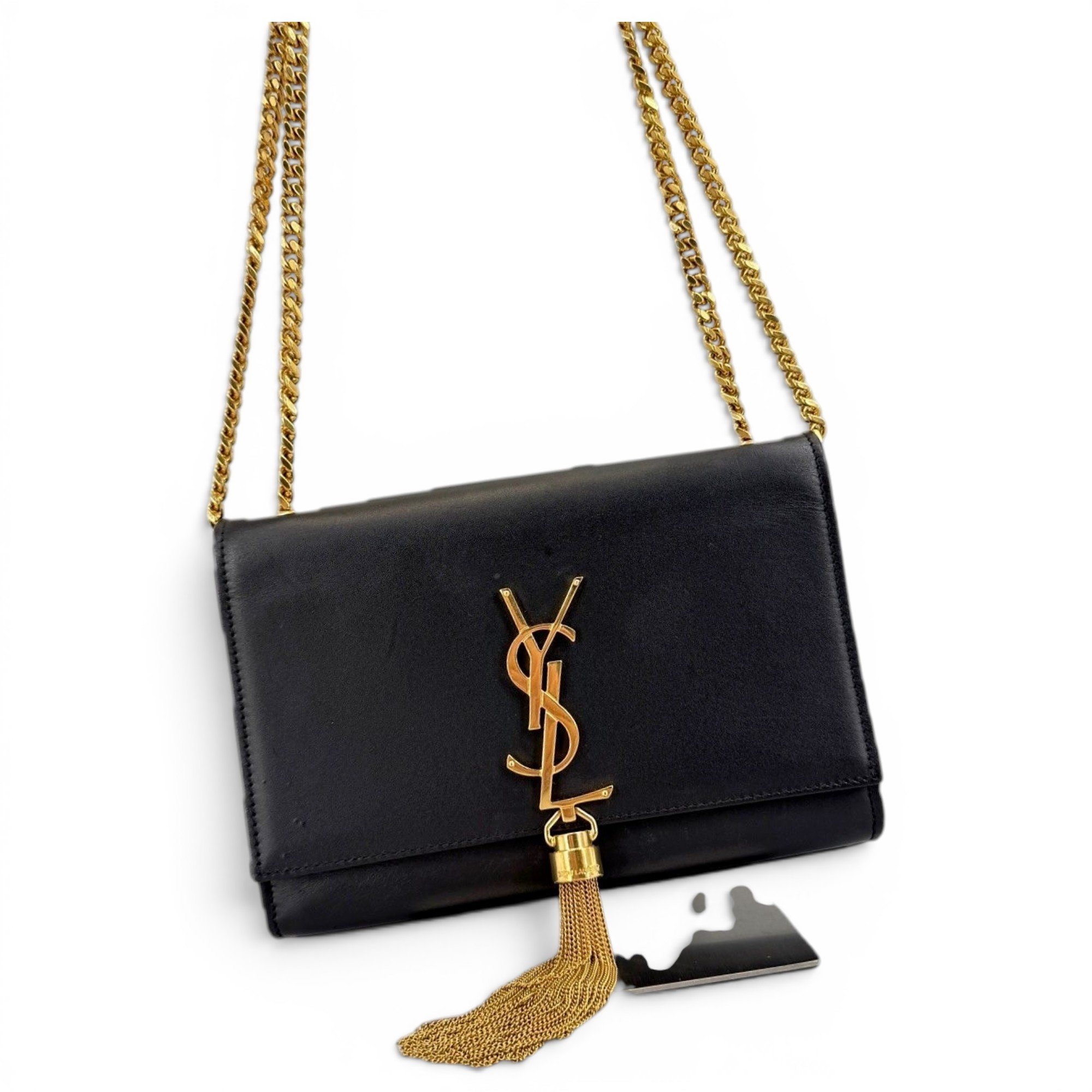 Pompom Kate leather handbag
