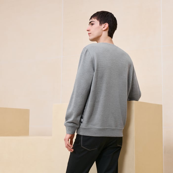 Gris "Cheval Punk Bandana" Crewneck Sweater