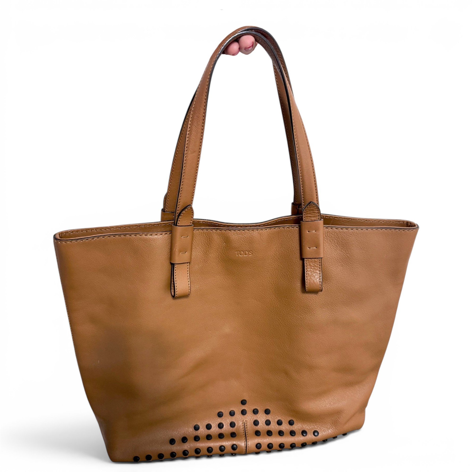 Tod's Shopping Media leather tote