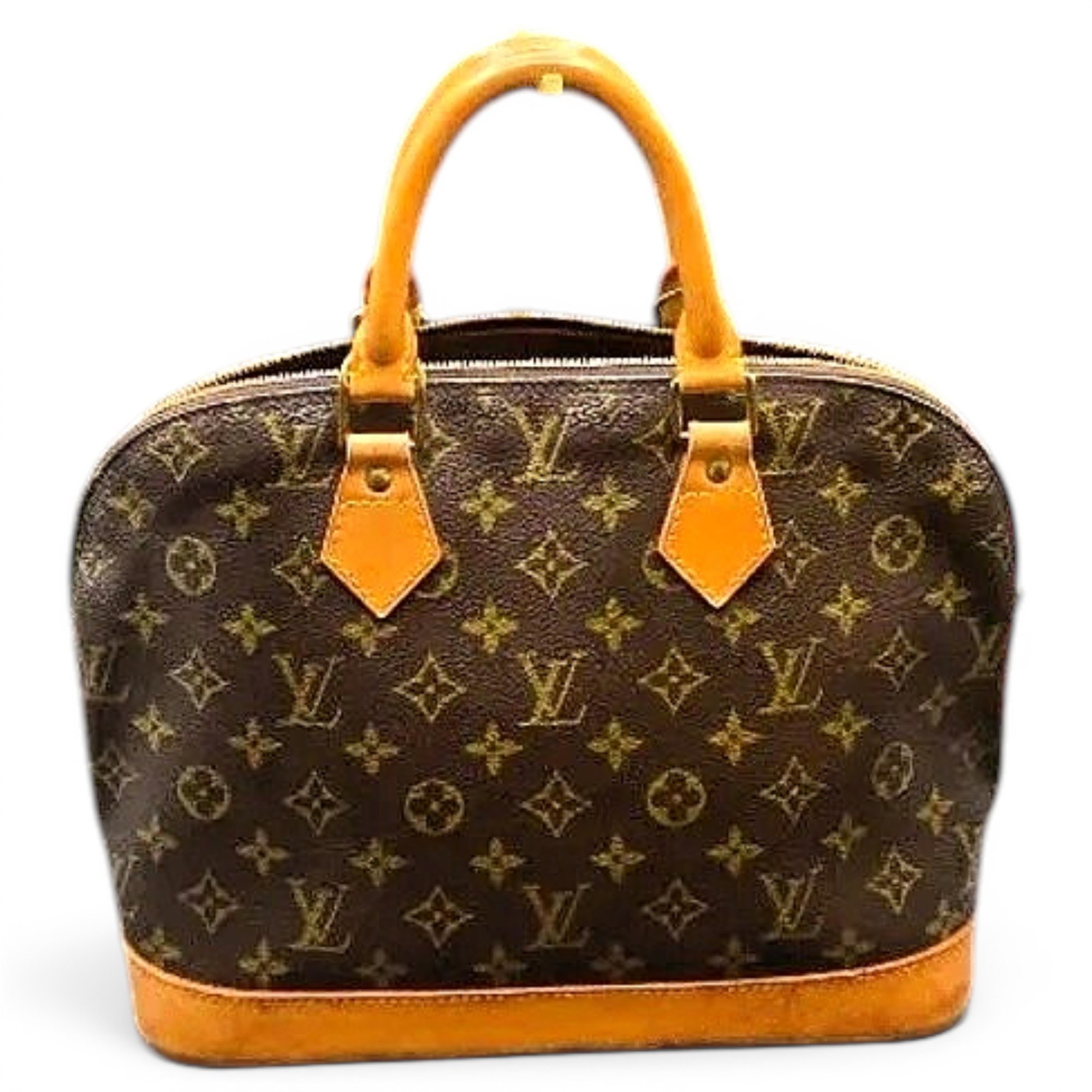 Louis Vuitton Alma leather handbag