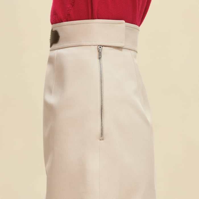 Beige Avoine Skirt
