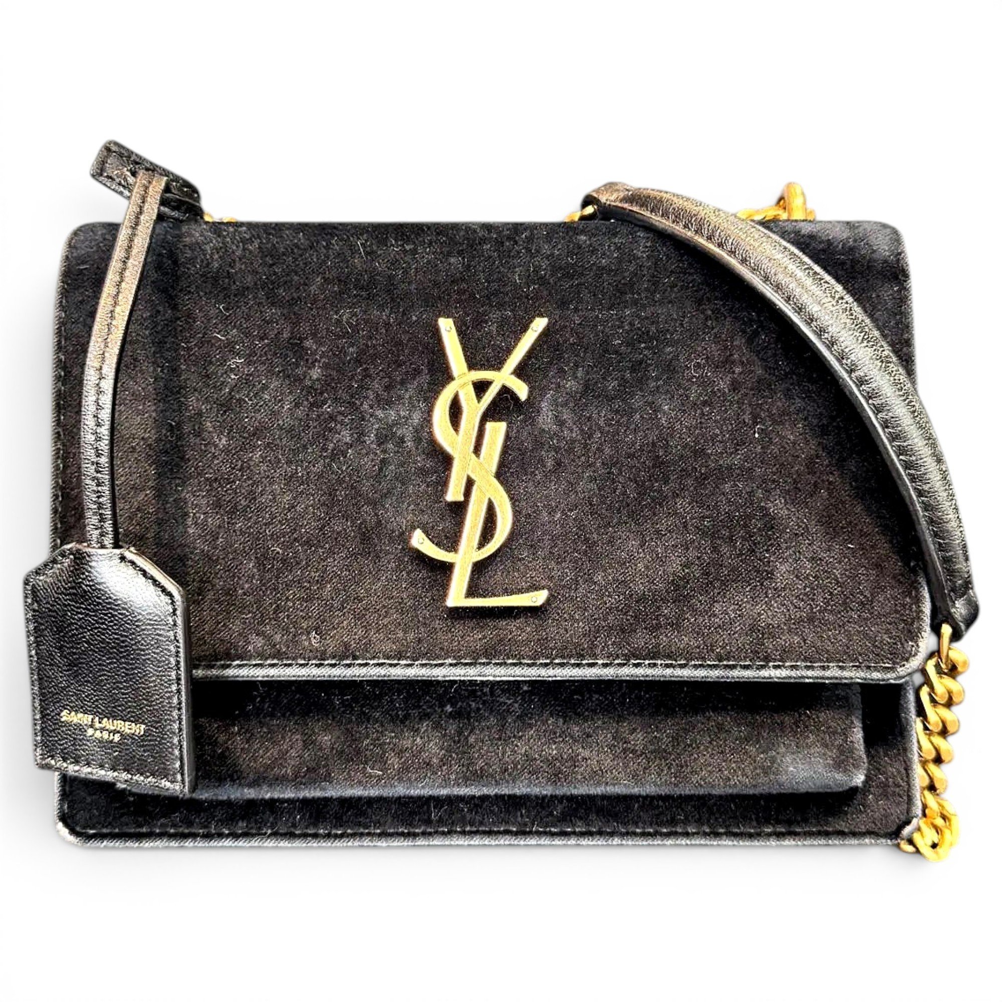 Sunset velvet handbag