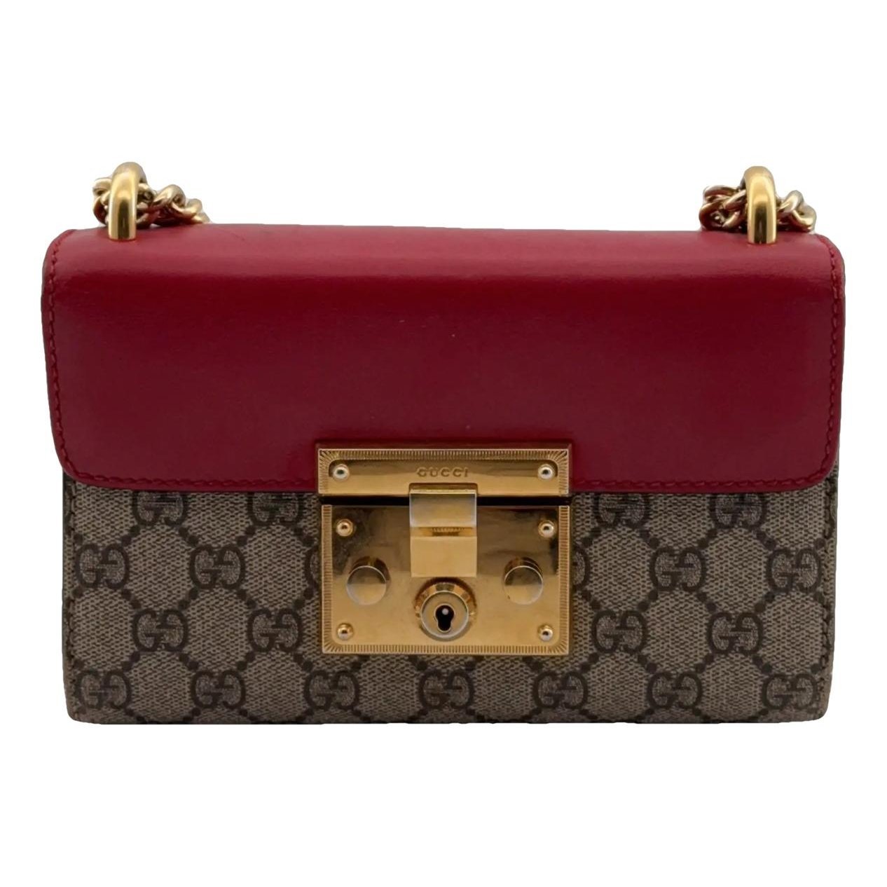 Padlock vinyl crossbody bag