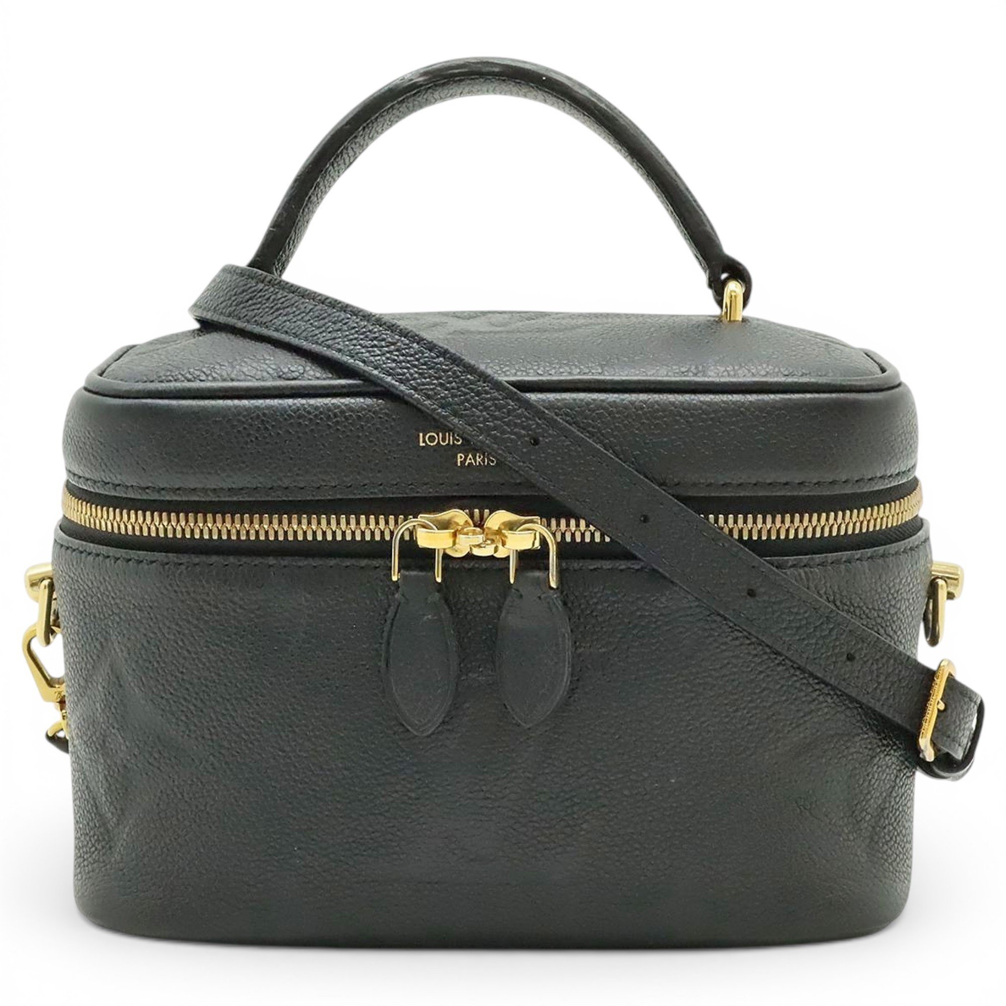 Vanity leather handbag