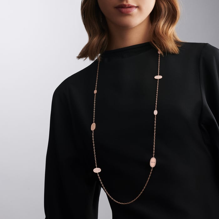 Sans Coloris Chaine d'Ancre Contour Long Necklace