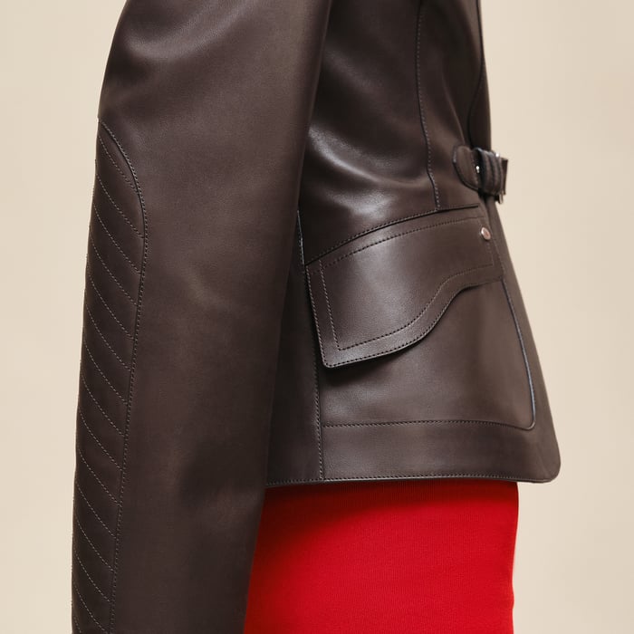 Marron Ébène Veste Équestre