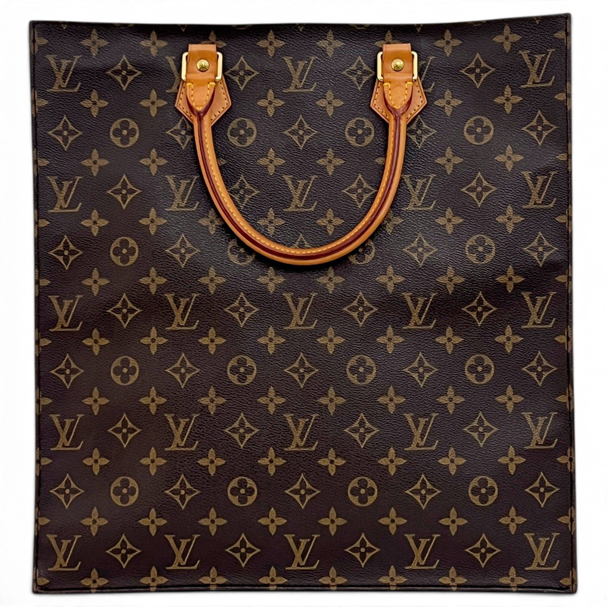 Plat leather tote