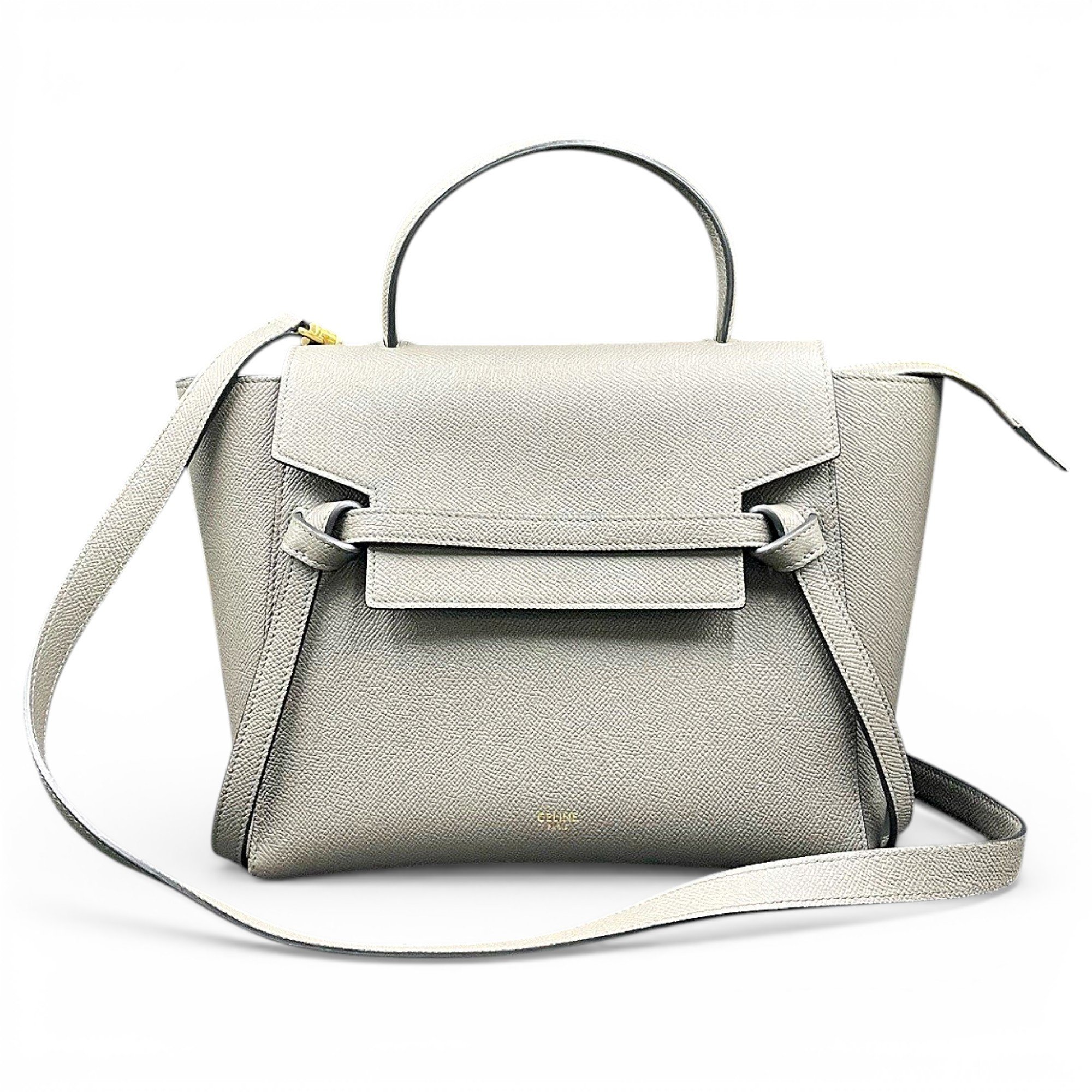 Belt leather handbag