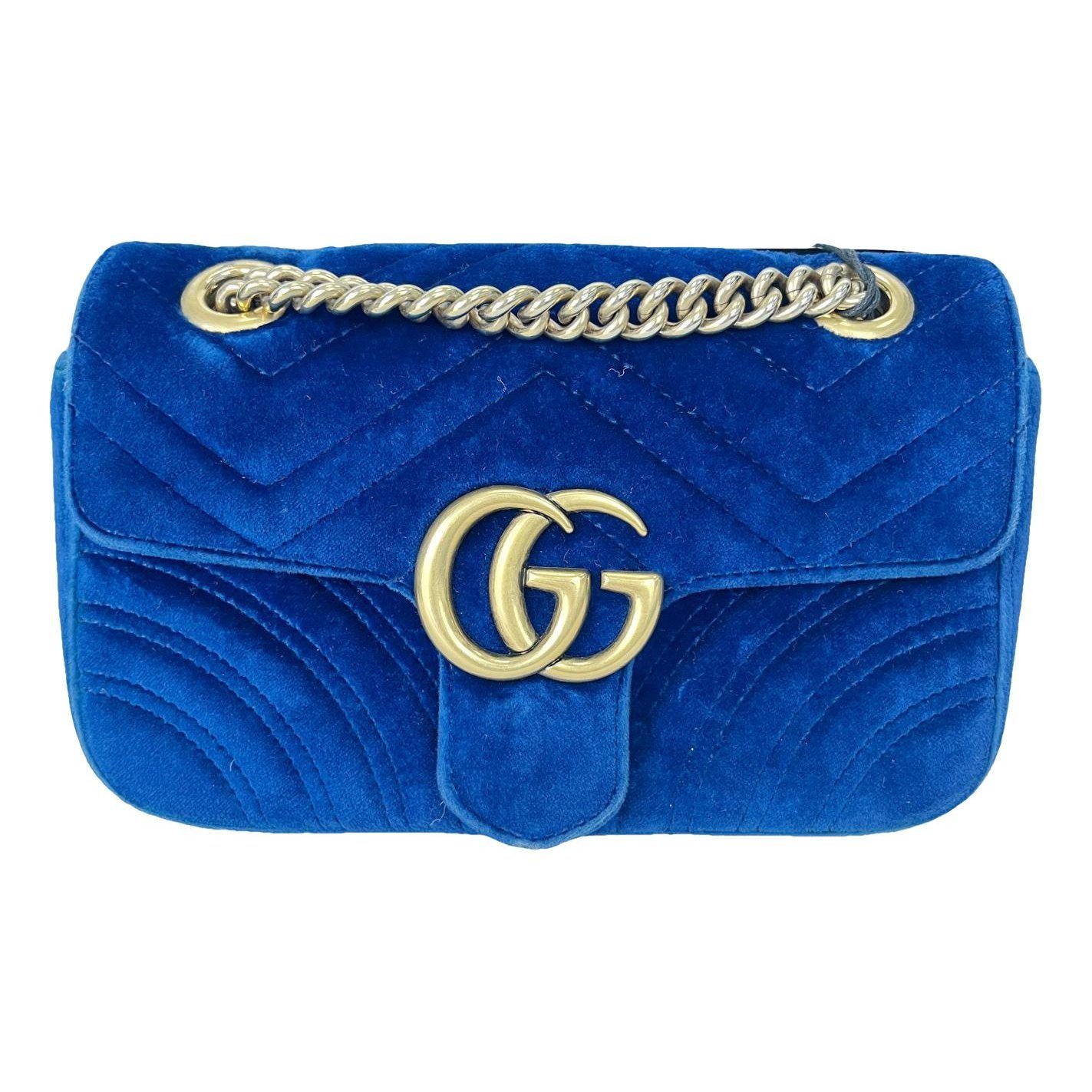 GG Marmont Flap velvet handbag