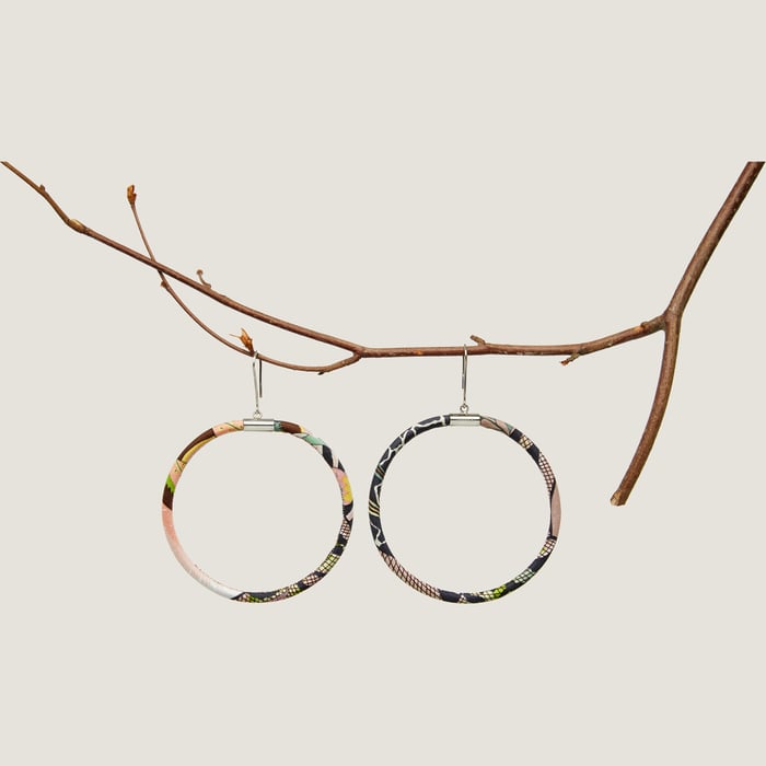 Random Circle Drop Earrings