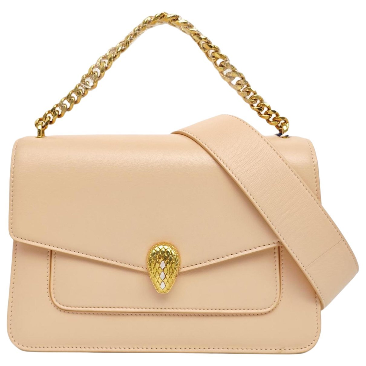 Serpenti leather handbag