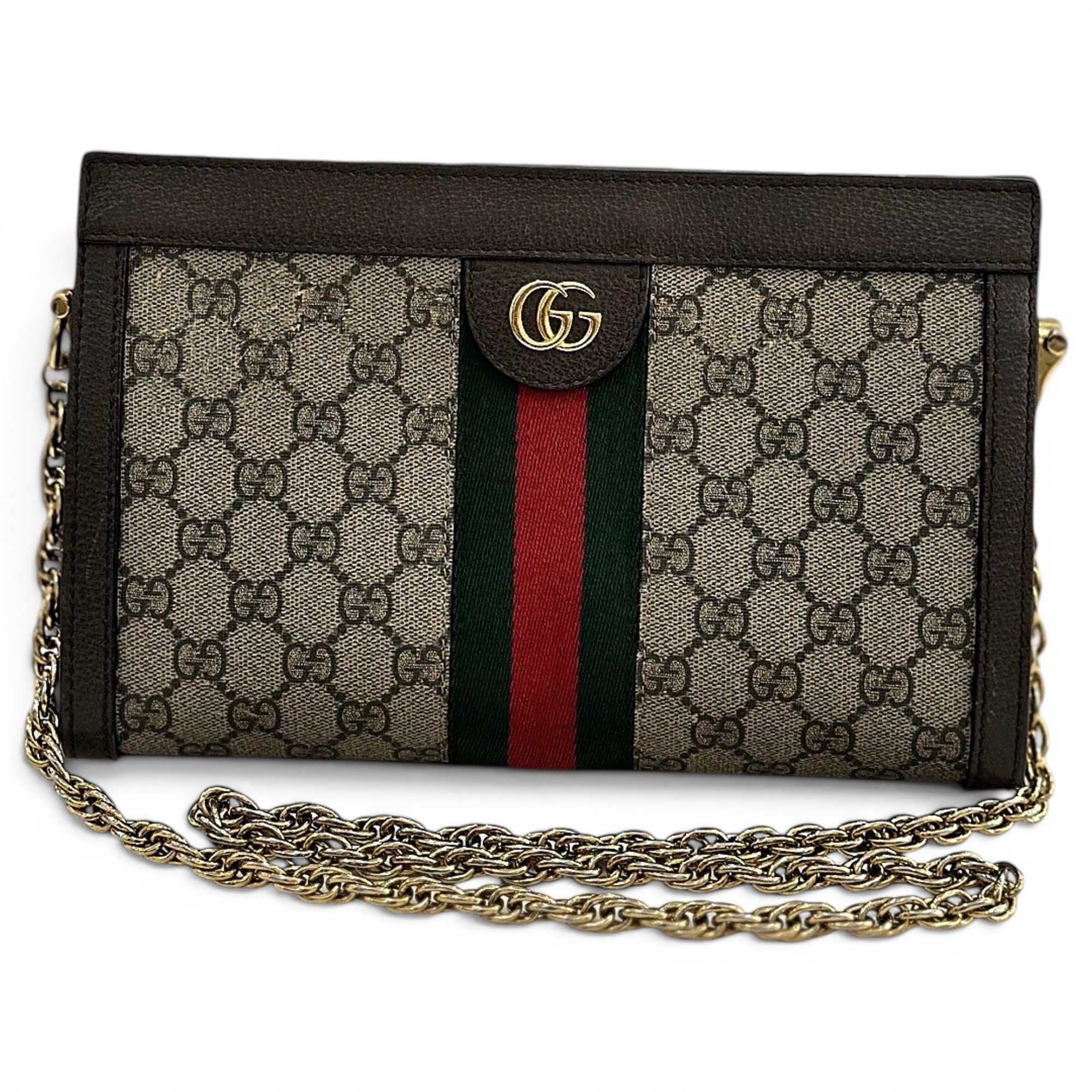 Ophidia Chain leather handbag