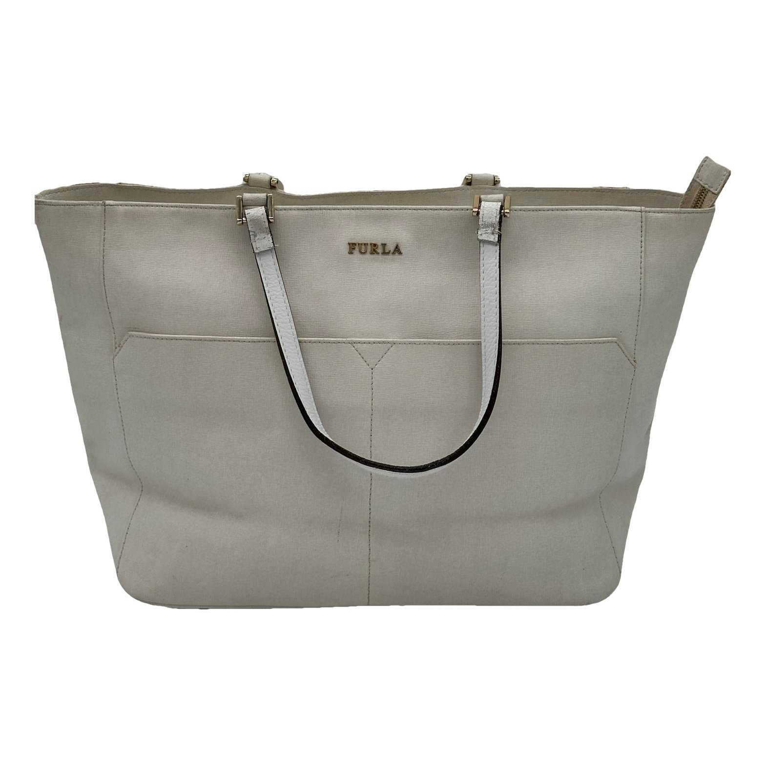 Leather tote