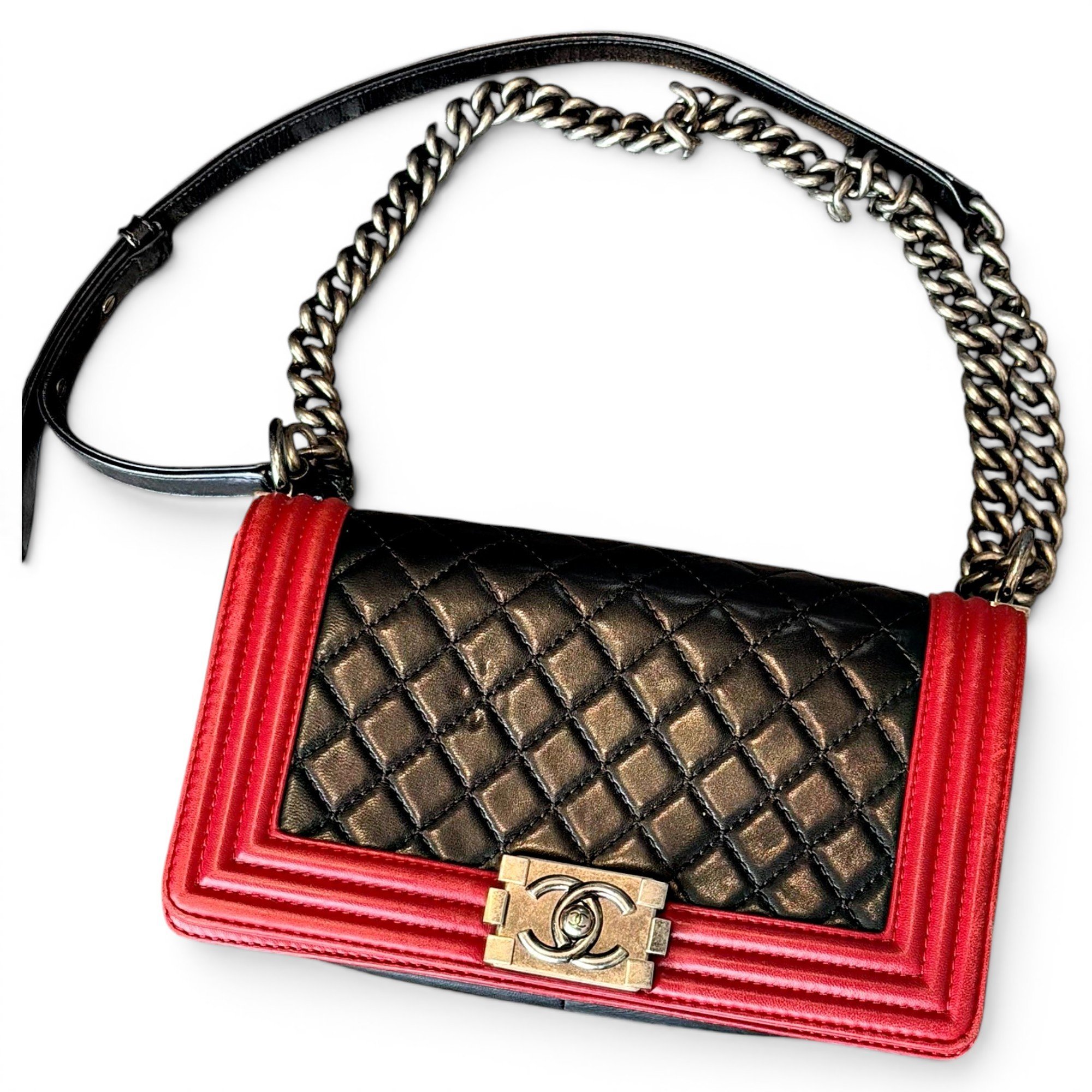 Boy leather crossbody bag