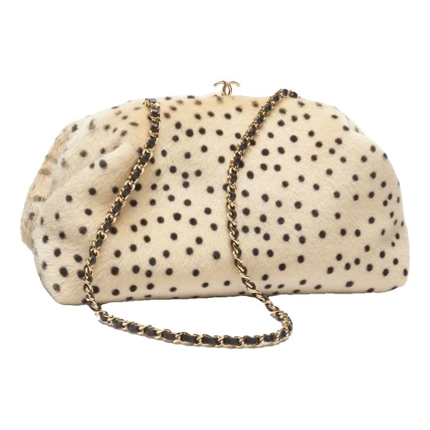 Pony-style calfskin clutch bag