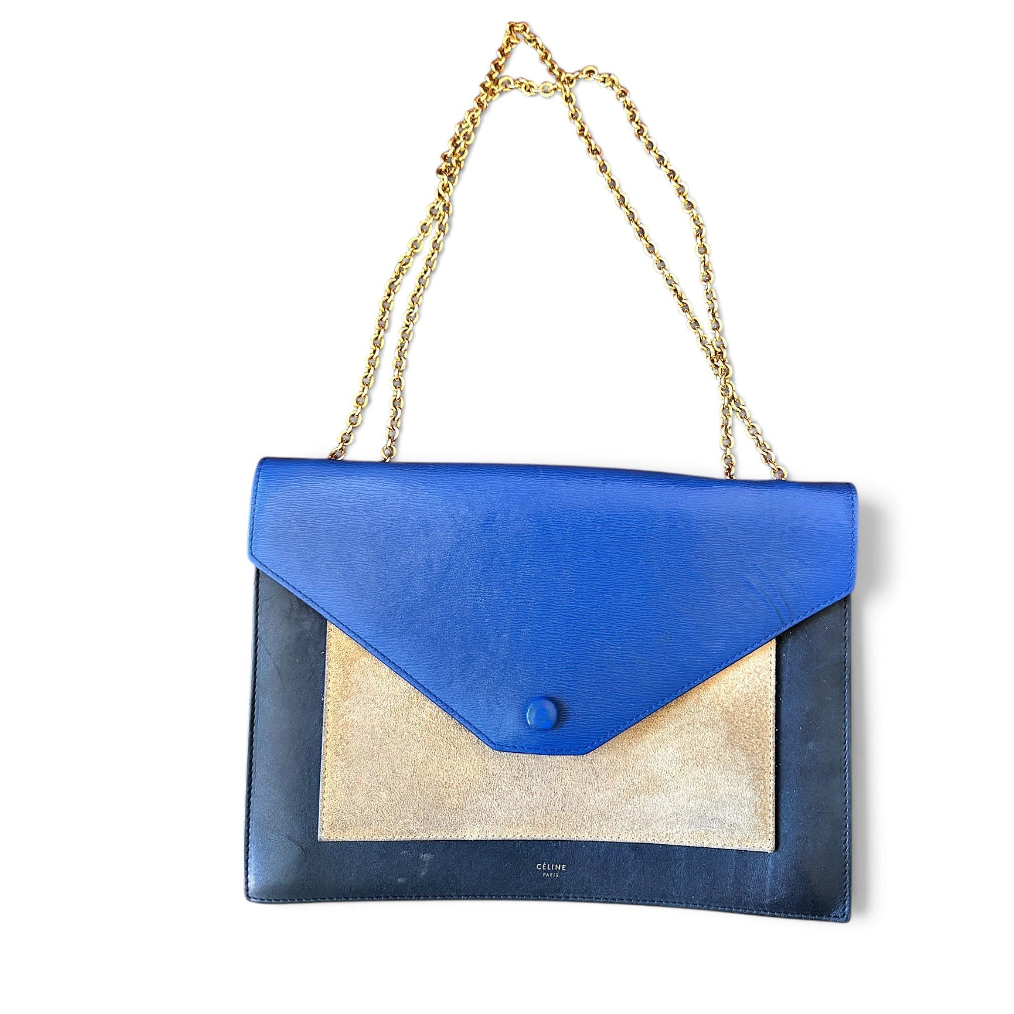 Frame leather handbag