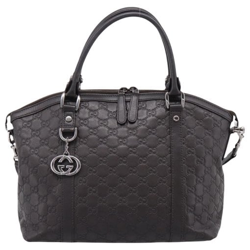 Dôme leather handbag