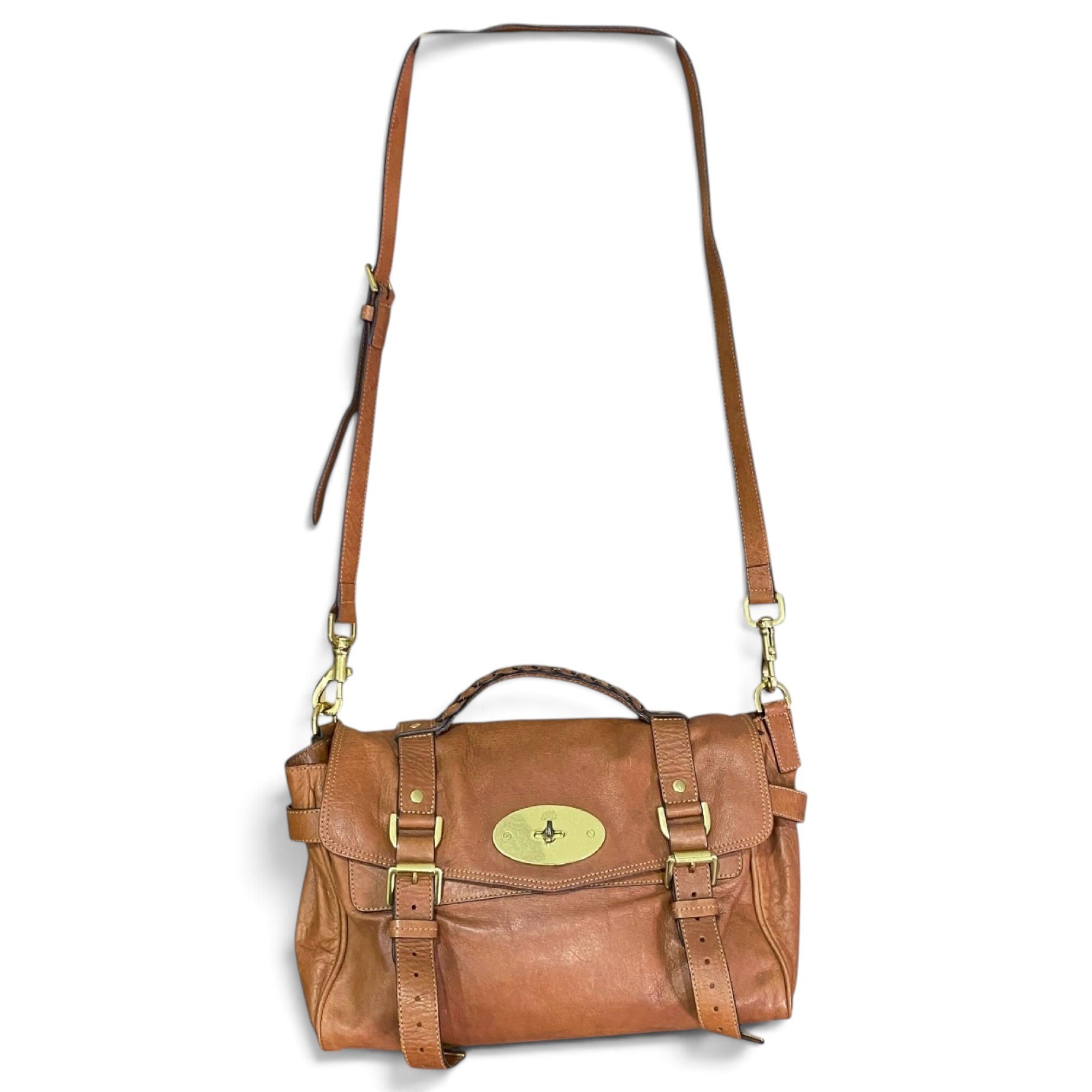 Alexa leather satchel