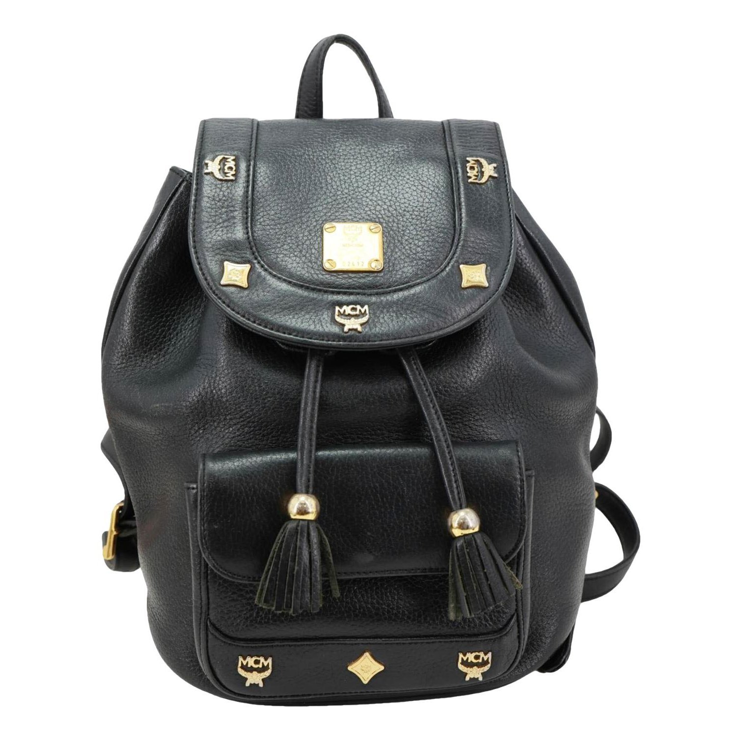 Leather backpack