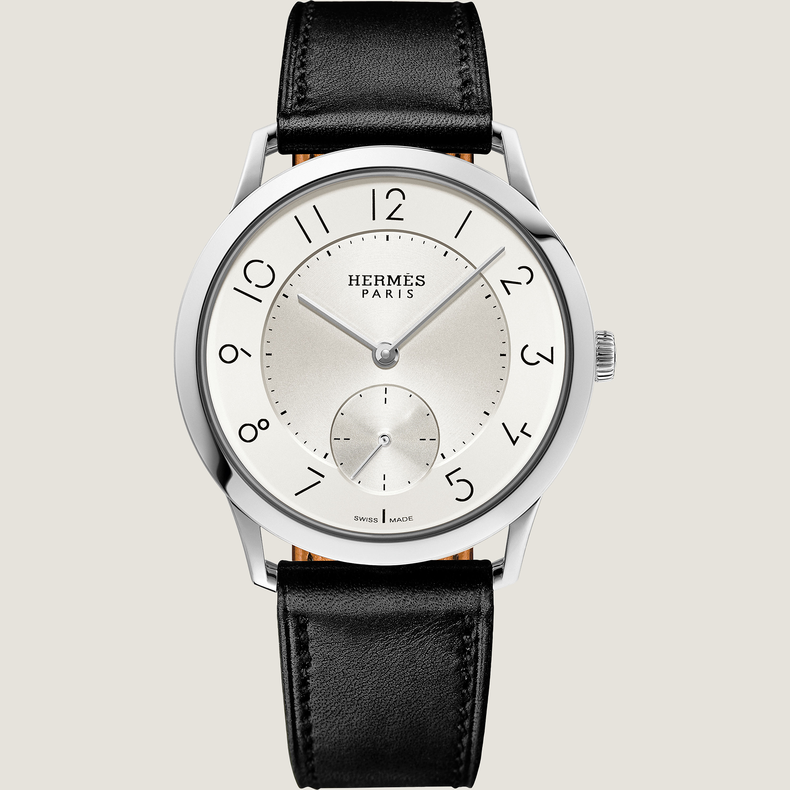Slim d'Hermès watch, 39.5 mm
