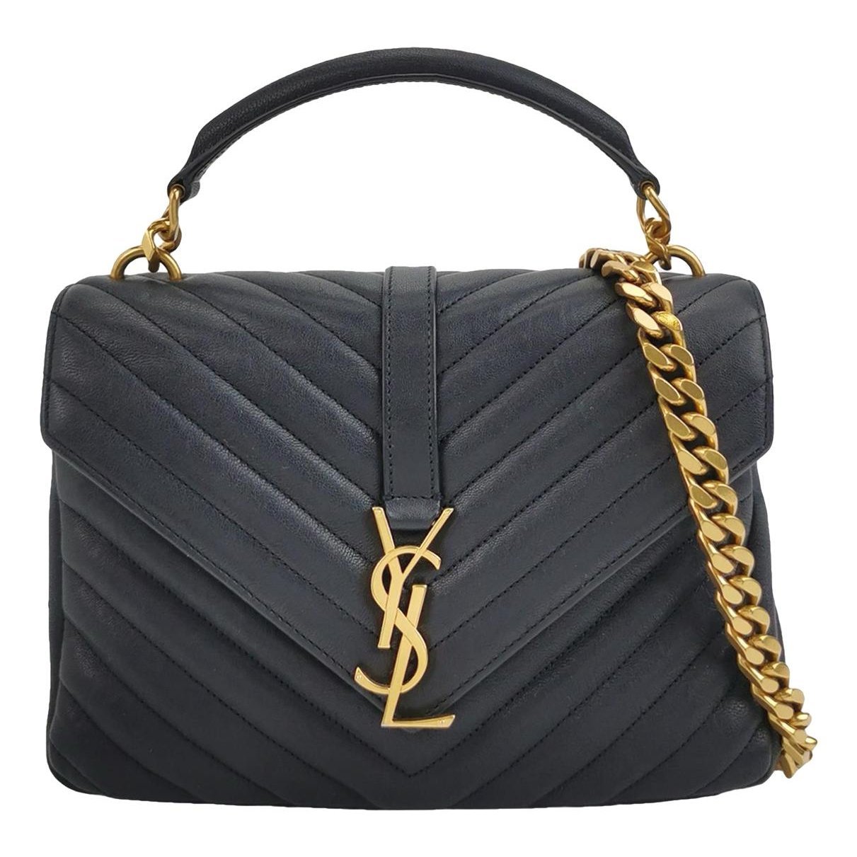 Collége monogramme leather handbag