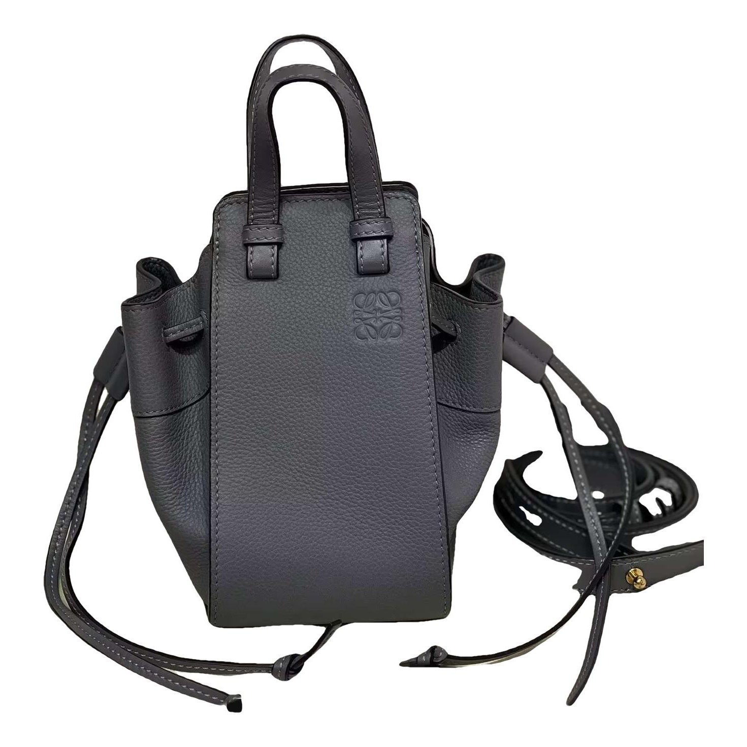 Hammock leather handbag